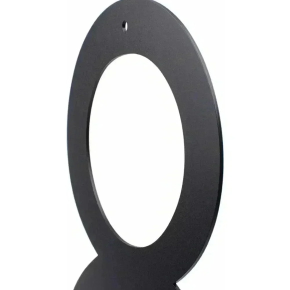 Black Metal House Number 8 is 10 inches tall - Picture 4 of 6